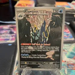 Pokemon TCG Clawitzer 141/132 2025 Mega Evolution Illustration Rare Card - NM - Image 1