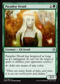 Paradise Druid - Near Mint MTG War of the Spark - Image 1