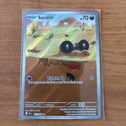 Pokemon TCG Sandile Black Bolt Illustration Rare Card 135/086 - Near mint - Image 1