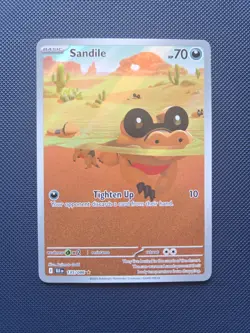 Pokemon TCG Sandile English Illustration Rare Black Bolt 135/086 Near Mimt - Image 1