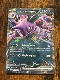 Team Rocket's Nidoking ex 119/182 - Destined Rivals - Pokemon Card NM/M - Image 1