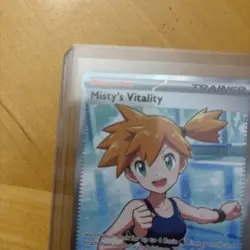 POKEMON TCG Pitch Black MISTY’S VITALITY Full Art Trainer Card 111/084 English - Image 3