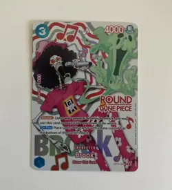 One Piece x Round 1 Brook Promo Card OP11-056 (English) - Image 1
