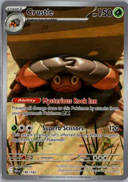 Crustle 186/182 Illustration Rare Pokemon Card SV10: Destined Rivals - Image 1