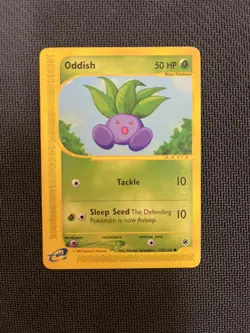 Oddish 122/165 Common MP Pokemon Card Expedition Base Set 2002 - Image 1