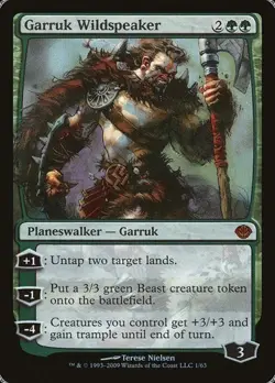 Garruk Wildspeaker - Foil Duel Decks: Garruk vs. Liliana LP MTG - Image 1