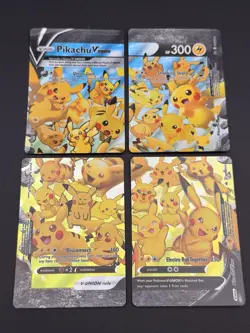 Pikachu V-Union [Set of 4] SWSH: Sword & Shield Promo Cards Holo - Image 1