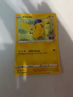 Pikachu 28/78 Pokemon Go Set Holo Rare Pokemon Card TCG 2022 - Image 1