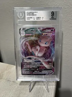 Pokemon 2021 TCG SWSH: Fusion Strike Mew VMAX Holo Ultra Rare Card 114/264 BGS 9 - Image 1