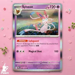 Sylveon 40/131 Holo Prismatic Evolutions Pokemon TCG Card - Image 1