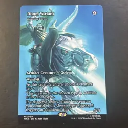 MTG Marvel Doom Variant Extended Art Mythic Artifact Creature - MAR M0099 - Image 1