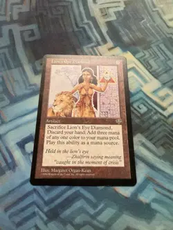 MTG Lion's Eye Diamond Mirage - Slight Diagonal Bend - Please See All Photos - Image 2