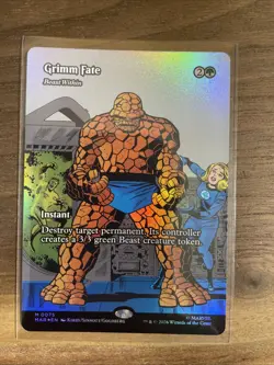 Grimm Fate Marvel Super Heroes 0075 Mythic MTG Borderless Foil NM - Image 1