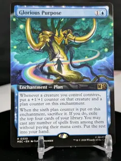 MTG Glorious Purpose EXTENDED ART NON-FOIL NM Marvel MSC #330 Rare - Image 1