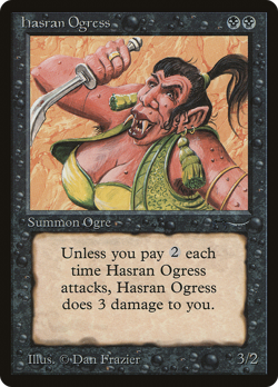 Hasran Ogress (Light) (HP) Arabian Nights ARN Magic MTG - Image 1