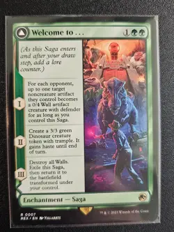 MTG Universes Beyond Jurassic World Welcome to… Jurassic Park 0007 Rare NM - Image 1