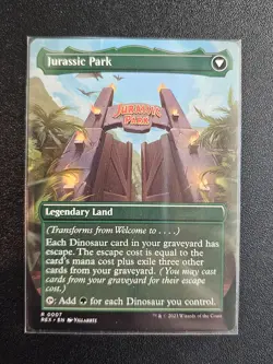 MTG Universes Beyond Jurassic World Welcome to… Jurassic Park 0007 Rare NM - Image 2