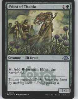 Priest of Titania 286 Uncommon Modern Horizons 3 Magic: The Gathering Near Mint - Image 1
