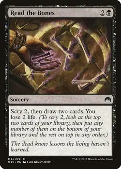 Read the Bones - Foil Magic Origins LP MTG - Image 1