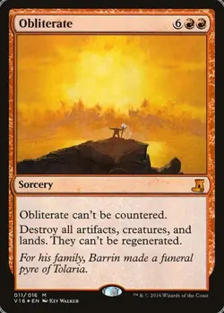 Obliterate - Foil From the Vault: Lore LP MTG - Image 1