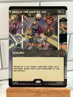 MTG Behold the Sinister Six! (Borderless) Marvel's Spider-Man Foil #0221 - Image 1