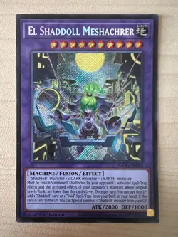 Yugioh El Shaddoll Meshachrer BLGG-EN022 Secret Rare 1st Edition Near Mint - Image 1