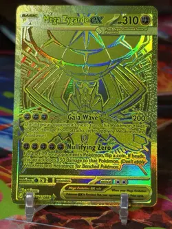 Pokemon TCG Perfect Order Hyper Rare Gold Mega Zygarde EX Full Art 124/088 - NM - Image 1