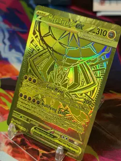 Pokemon TCG Perfect Order Hyper Rare Gold Mega Zygarde EX Full Art 124/088 - NM - Image 2