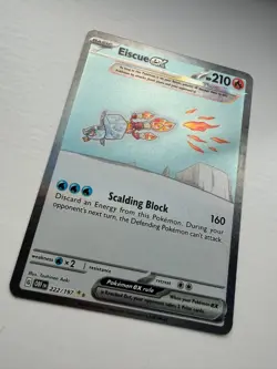 Pokemon Eiscue EX 222/197 Special Illustration Rare Holo SV Obsidian Flames NM/M - Image 2
