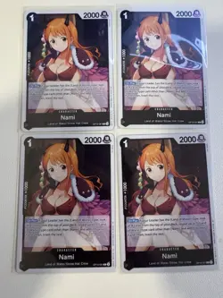 One Piece Card Game Nami OP16-091 Rare Yamato Lot 4 English The Time of Battle - Image 1