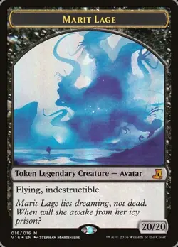 Marit Lage - Foil Token From the Vault: Lore LP MTG - Image 1