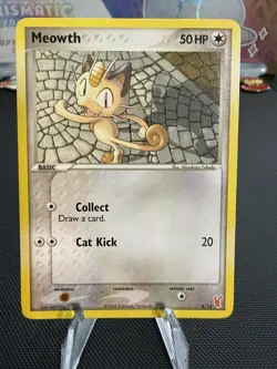 Meowth 4/12 EX Trainer Kit 2 Plusle Minun LP Pokemon Card Promo Vintage 2006 - Image 1
