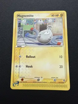Magnemite 61/97 EX Dragon LP Pokemon Card Vintage 2003 - Image 1