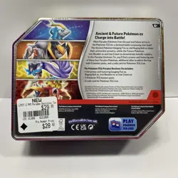 Pokemon Raging Bolt ex Tin Trading Card Games Paradox Destinies New Sealed - Image 3