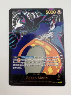 Gecko Moria SPR Gold Leader EB02 OP06-080 - One Piece Card Game SP - Image 1