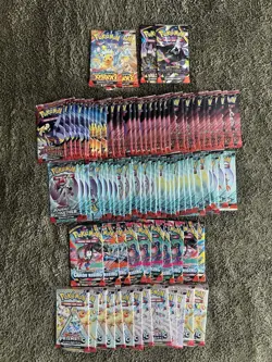 Pokemon TCG Booster Pack Lot 89 Assorted Loose Packs 10 TCG Cards Per Pack - Image 1