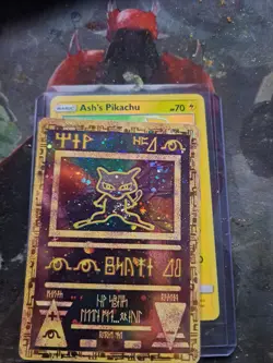 Ancient Mew Pokemon Movie Promo Double Holo Foil Rare 1999-2000 Card Tiny Crease - Image 1
