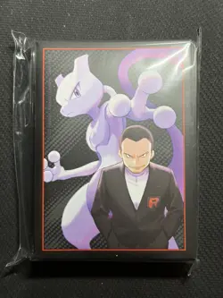 Destined Rivals ETB Mewtwo & Giovanni Pokemon Card Sleeves New Sealed - Image 1