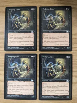 4x Fledgling Djinn - Magic The Gathering MTG Collectible Card game - Image 1