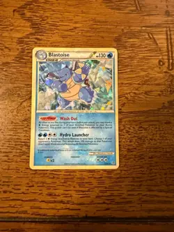 Pokemon TCG Blastoise Unleashed Promo Card Cracked Ice Holo 13/95 NM - Image 1