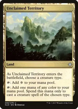 Unclaimed Territory - Foil Ixalan LP MTG - Image 1