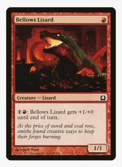 Bellows Lizard MTG RTR LP-NM | Pauper EDH Aggro RDW Firebreathing Lizard - Image 1