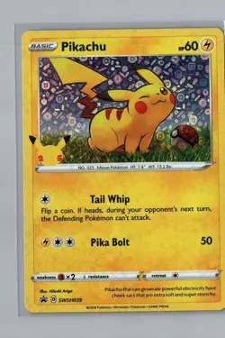 Pikachu - Promo SWSH: Sword & Shield Promo Cards SWSH039 NM - Image 1