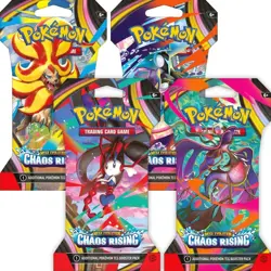 Pokemon TCG: Chaos Rising Booster Sleeves (10 Cards Each); Sleeve Art Is Random - Image 1