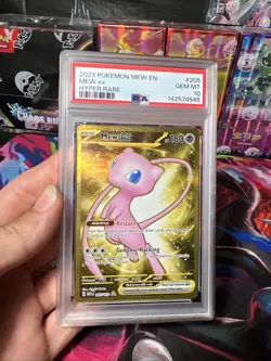 Pokemon Mew EX Holo Card 205/165 SV Scarlet and Violet 151 PSA 10 - Image 1
