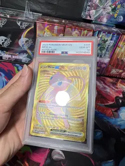 Pokemon Mew EX Holo Card 205/165 SV Scarlet and Violet 151 PSA 10 - Image 3
