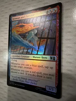 Iceman and Firestar Commander: Marvel Super Heroes Foil Mtg M/NM - Image 2
