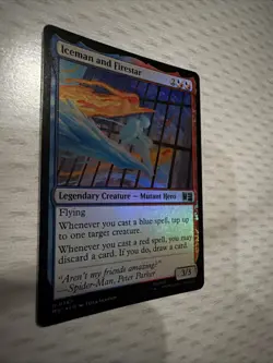 Iceman and Firestar Commander: Marvel Super Heroes Foil Mtg M/NM - Image 3
