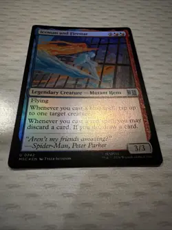 Iceman and Firestar Commander: Marvel Super Heroes Foil Mtg M/NM - Image 4