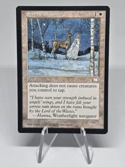 Magic The Gathering TCG 3x Serra's Blessing Vintage Weatherlight Regular 1997 - Image 3
